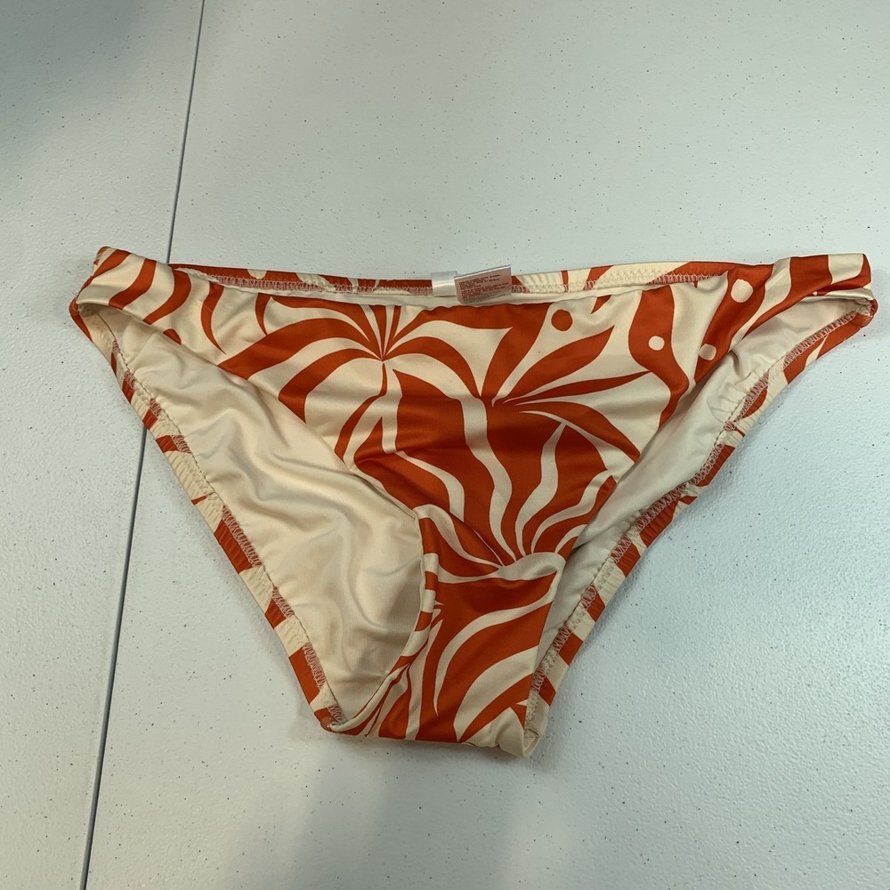 Sanctuary Women's Swim Bikini Bottoms M Hipster White Sand Sol Searcher Tropical